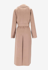 S Max Mara Paola Wool and Cashmere Belted Long Coat Beige 2529016083600PAOLA_002
