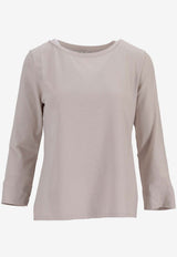 Max Mara Durata Long-Sleeved T-shirt Beige 2519971023600DURATA_1