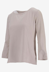 Max Mara Durata Long-Sleeved T-shirt Beige 2519971023600DURATA_1