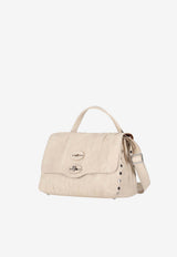 Zanellato Small Postina Plissè Top Handle Bag Cream 0680902090000S_Z1102