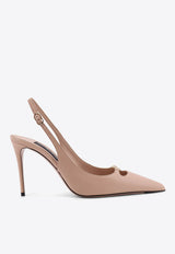 Dolce & Gabbana Lollo 90 Leather Slingback Pumps Nude CG1022A195380095_Nude_40005269