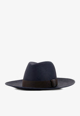 Brunello Cucinelli Monili Embellished Raffia Fedora Hat Blue MCAP90019CES66_BLUE+T.MORO+ULTRABLACK_40000152