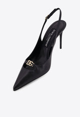 Dolce & Gabbana Lollo 90 Leather Slingback Pumps Black CG1022A195380999_Black_40005194