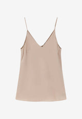 Brunello Cucinelli Silk Cami Top Beige M0C59BD802C9643_SAND_40000225