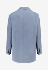 Brunello Cucinelli Single-Breasted Buttoned Blazer Light Blue M0F917271C9704_ARTIC BLUE_40000113