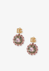 Dolce & Gabbana DG Logo Embellished Drop Earrings Multicolor WES2R1W111187579_MultiColour_40005123
