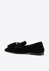 Dolce & Gabbana Split Suede Tassel Loafers Black A50734AT44180999_Black_40005219
