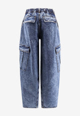 Alaïa Barrel-Leg Cargo Jeans Blue AA9P1308T535C524_BLEU NEIGE_48013829
