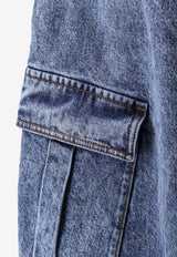 Alaïa Barrel-Leg Cargo Jeans Blue AA9P1308T535C524_BLEU NEIGE_48013829