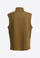 Logo-Patched Zip-Up Vest
