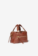 Jérôme Dreyfuss Mini Lucky Bowling Shoulder Bag Brown 46LUCKYBOMICH_Noisette