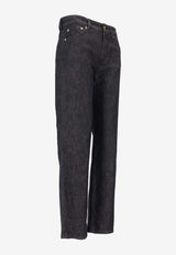 S Max Mara Alan Long Straight-Leg Jeans Black 2529136083600ALAN_001