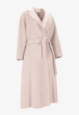 S Max Mara Esturia Belted Wool Long Coat Ecru 2529016081600ESTURIA_031