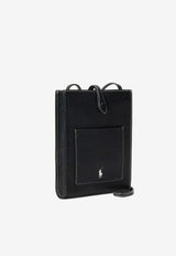 Ralph Lauren Play Grained Leather Crossbody Bag Black 427960562016_001