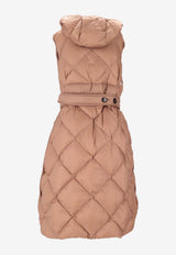 Max Mara The Cube Tregil Knee-Length Padded Vest Pink 2529296075600TREGIL_040 CA