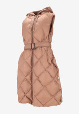 Max Mara The Cube Tregil Knee-Length Padded Vest Pink 2529296075600TREGIL_040 CA