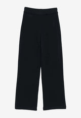 S Max Mara Pompeo Straight-Leg Pants Navy 2529786033600POMPEO_004