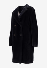 S Max Mara Roseto Double-Breasted Wool Coat Midnight Blue 2529016113600ROSETO_005