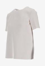 S Max Mara Tubo Crewneck T-shirt White 2529976021600TUBO_001