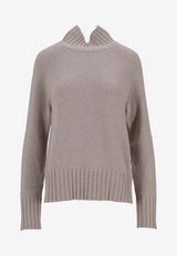S Max Mara Mantova Ribbed Wool Turtleneck Sweater Beige 2529366053600MANTOVA_003