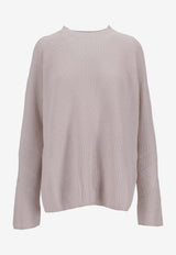 S Max Mara Molveno Ribbed Wool Sweater White 2529366121600MOLVENO_001