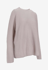 S Max Mara Molveno Ribbed Wool Sweater White 2529366121600MOLVENO_001