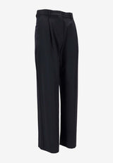 S Max Mara Siri High-Waist Tailored Pants Navy 2529136061600SIRI_001
