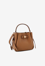Tory Burch Mini Romy Leather Bucket Bag Brown 179988227_TIRAMISU_40005307