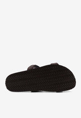 Brunello Cucinelli Monili Braided Leather Sandals Brown MZGAG3159C8279_DARK BROWN_40000177