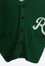 Printed Ribbed Cardigan