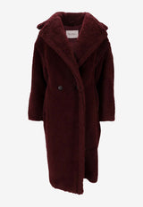Max Mara Tedgirl Double-Breasted Fur Coat Cherry 2521016052600TEDGIRL_019