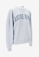 Anine Bing Miles Logo Sweatshirt Light Blue A0812063_BEL41