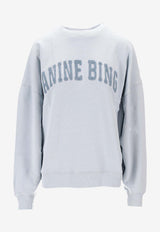 Anine Bing Miles Logo Sweatshirt Light Blue A0812063_BEL41