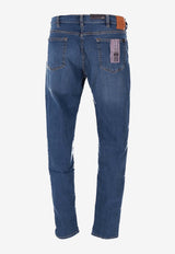 Paul Smith Logo Patch Slim-Fit Jeans Denim M2R100ZWP20932_BLUE