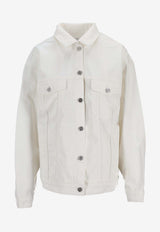 Anine Bing Rory Denim Jacket White A0110878_OFW25