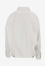 Anine Bing Rory Denim Jacket White A0110878_OFW25