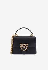 PINKO Love One Leather Top Handle Bag Black 100071A0F1Z99Q_Black_44129825