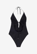 Tory Burch Halterneck One-Piece Swimsuit Black 178581002_Black_40005249