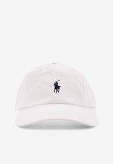 Polo Ralph Lauren Embroidered Pony Baseball Cap White 710548524011_WHITE NEWPORT NAVY_48136889