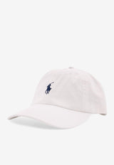 Polo Ralph Lauren Embroidered Pony Baseball Cap White 710548524011_WHITE NEWPORT NAVY_48136889