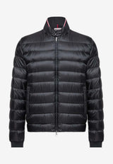 Moncler Rigel Biker Short Down Jacket Black L10911A00008597XQ_999