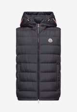 Moncler Marseillan Hooded Down Gilet Black L10911A00019597X2_999