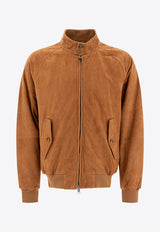 Leather Zip-Up Jacket