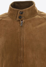 Leather Zip-Up Jacket