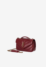 Saint Laurent Mini Loulou Leather Shoulder Bag Red 860628AAEAX_6946