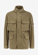 C.P. Company High-Neck Field Jacket Khaki 20CMOW111A110543D644_Dried herb_44824506