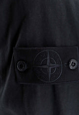Stone Island Logo Patch Buttoned Shirt Blue L1S151200012S0F36V0020_Blue_48900840