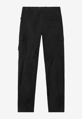 Stone Island Logo Patch Cargo Pants Black L1S153100032S0A10V0029_Black_44133840