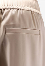 Brunello Cucinelli Silk Straight-Leg Pants Beige M0C59P8942C9643_OATMEAL_40000224