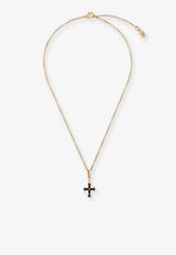 Dolce & Gabbana Cross Pendant Necklace Gold WNQ4S2W1111ZOO00_Golden_40005190